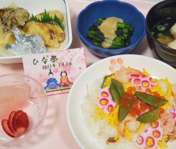 3月の行事食は「ひな祭り」でした